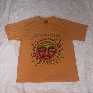 Sublime Long Beach Sun Face Orange Tshirt Size Medium